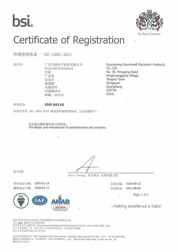 ISO14001環境管理體系